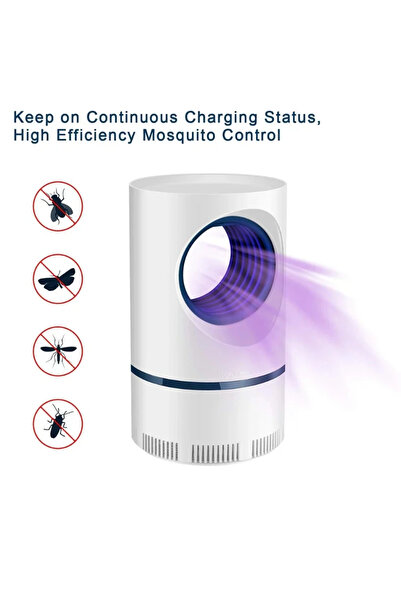 Choice مصيدة ذباب كهربائية عاجية - مصباح LED قاتل للحشرات يعمل بمنفذ USB لمكا...