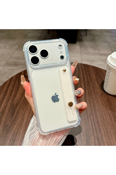 Choice غلاف هاتف شفاف من مادة TPU ناعمة وشفافة لهاتف iPhone 17 Pro، مزود بحلق...