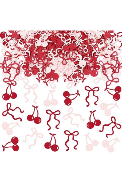 Choice ١٠٠ قطعة من قصاصات ورقية على شكل فيونكة الكرز، مناسبة لحفلات مفرد ، وح...