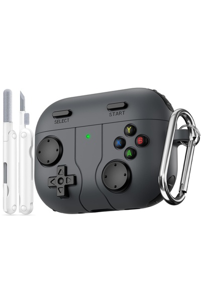 Choice4 جراب ألعاب أسود لسماعات AirPods Pro 3 إصدار 2025، جراب سيليكون واقٍ ج...