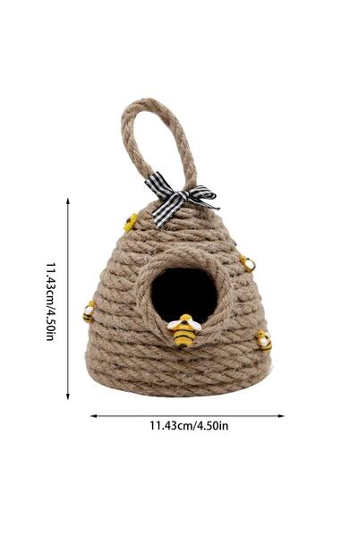 Choice 1 زينة خلية نحل مصنوعة يدويًا، ديكور خلية نحل، نحلة معلقة من الجوت، صي...