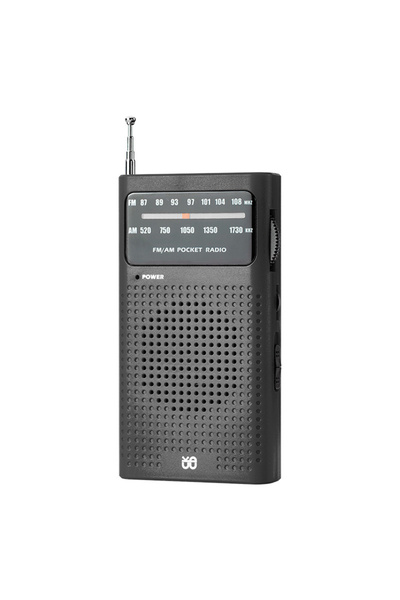 Choice1 راديو APWIKOGER أسود اللون يعمل بالبطارية، راديو طوارئ خارجي صغير محم...