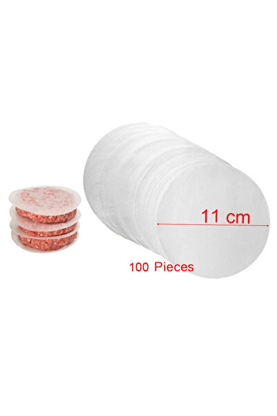 Choice 100 قطعة/500 قطعة من ورق شمعي لفصل قطع البرجر المجمدة المضغوطة، مقاس 1...