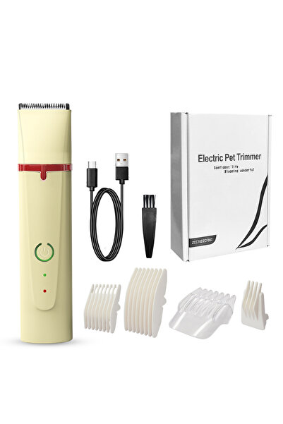 Choice1 ماكينة حلاقة شعر الحيوانات الأليفة الصفراء 4 في 1، ماكينة قص شعر الحي...