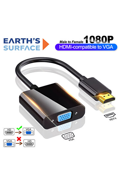 Choice HD to VGA HDMI-compatible to VGA Adapter Cable 1080P Male to Female Vi...