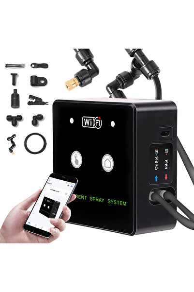choice2 2 nozzles 360° Rotatable Wifi Rainforest Terrarium Timed Fogging Syst...