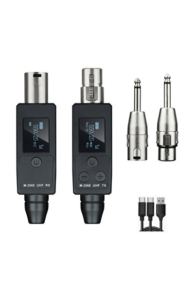 Choice1 محول نظام لاسلكي للميكروفون T1 YXG UHF مع منفذ XLR للشحن، جهاز إرسال ...