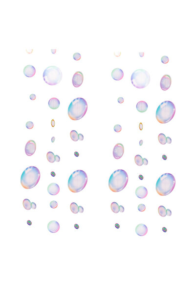 Choice فقاعات ملونة بطول مترين، أكاليل فقاعات ملونة، لافتة دائرية معلقة لحفلا...