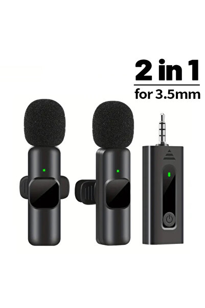 Choice3 ميكروفون لاسلكي صغير 2 في 1، مناسب لأجهزة iPhone وAndroid واللابتوب، ...