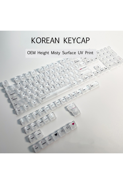 choice2 أغطية مفاتيح شفافة بيضاء كورية 132 مفتاحًا، تدعم اللغة الروسية والكور...