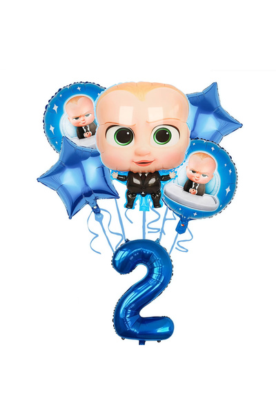 Choice22 مجموعة أخرى من 6 بالونات، 2 بالون بتصميم كرتوني لشخصية الطفل المدلل،...