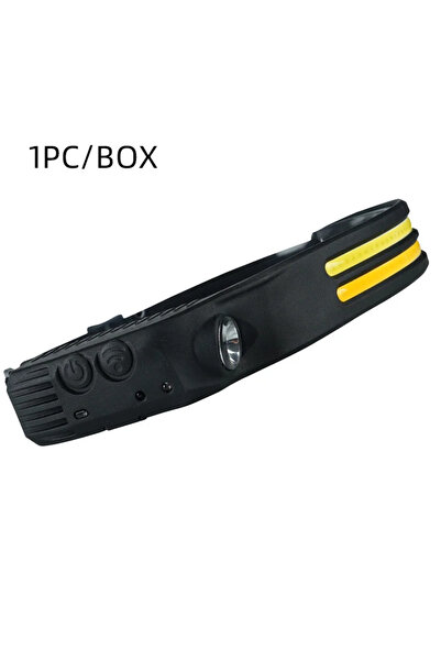 Choice مصباح أمامي W689-2 مزود بمستشعر LED أبيض وأحمر وبطارية مدمجة، مصباح يد...