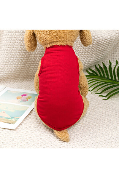 Choice31 ملابس جديدة للكلاب باللون الأحمر، مناسبة لفصلي الربيع والصيف، خفيفة ...