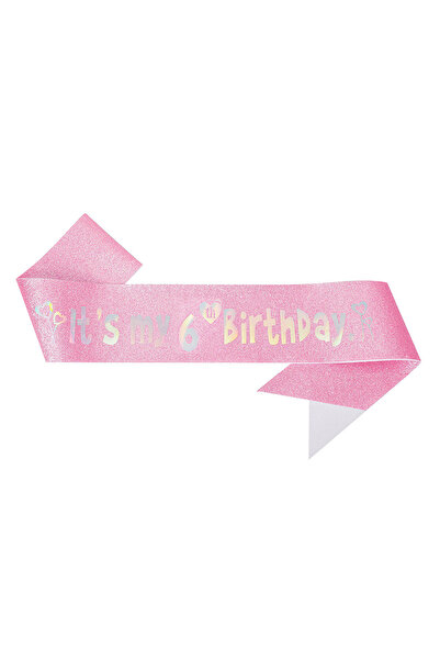Choice3 6th Glitter Pink It's My 2nd 3rd 4th 5th 7th 11th 13th Birthday Satin...