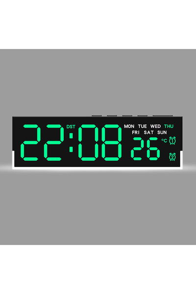 Choice3 BG USB Powered Digital Alarm Clk with White Mood Light TEMP Week 2 Al...