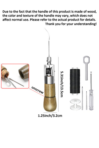 Choice 1 Set Professional Leather Sewing Awl Set, Quick Sewing Machine Sewing...