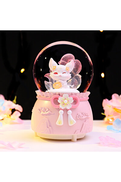 Choice1 powder New Hot Selling Mini Crystal Ball Nine Tailed Fox Desktop Orna...