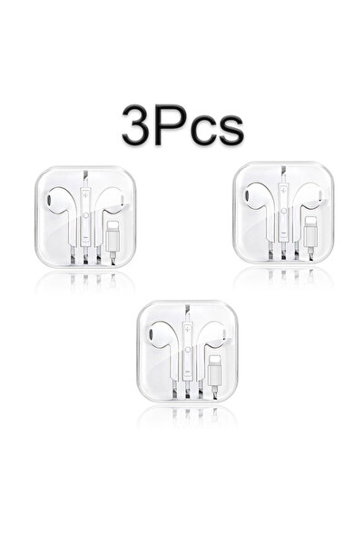 choice2 For iPhone-3pcs Original Wired Lightning Earphones For iPhone 14 13 1...