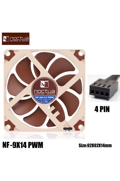 Choice1 مروحة هيكل 92 مم بدون إضاءة RGB، من نوع Ntua NF-A9x14 PWM chromax.bla...