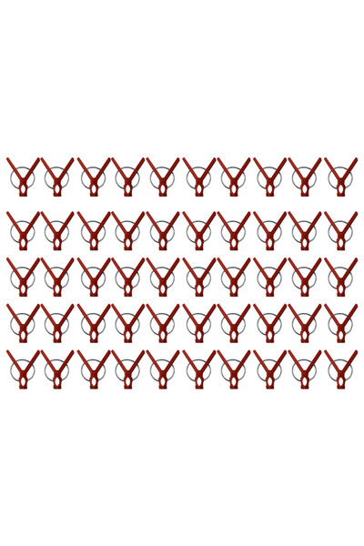 Choice1 Round mouth 50Pcs Plant Grafting Clip Plastic Plants Graft Clips For ...