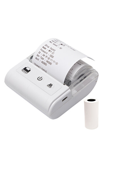 Choice1 WHITE 【Sale】Portable Mini Thermal Receipt Printer USB & BT Connection...
