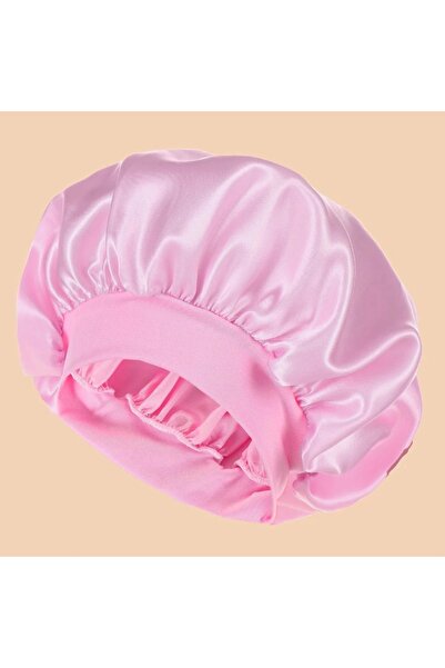 Choice6 غطاء استحمام نسائي من الساتان لون سادة موحد وحافة عريضة، من SameColor...