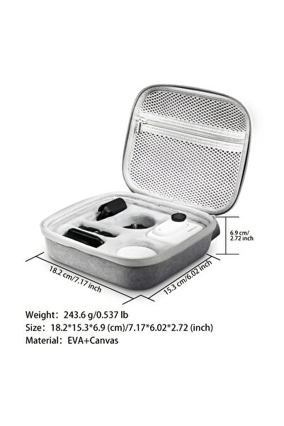 Choice Grey For Insta360Go3/Go3S Storage Bag Protective Case EVA Material Ant...