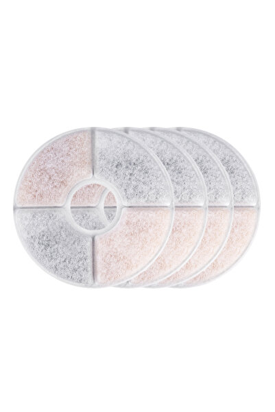 choice2 4 قطع من فلاتر بديلة دائرية الشكل لنباتات توزيع مياه القطط، فلتر كربو...