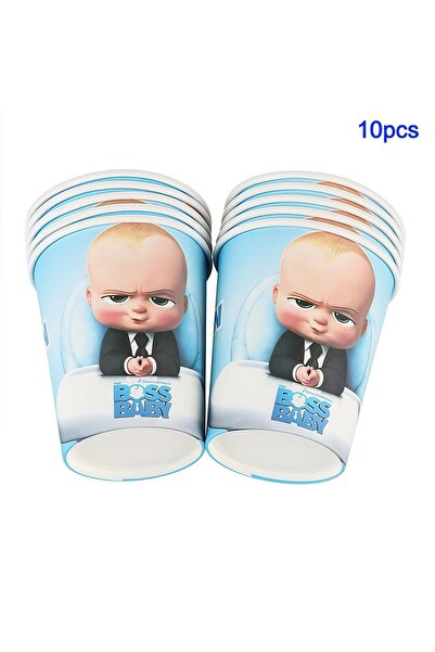 Choice12 other 10pcs cup Cartoon Bossed Baby Theme Newborn 1st Birthday Party...