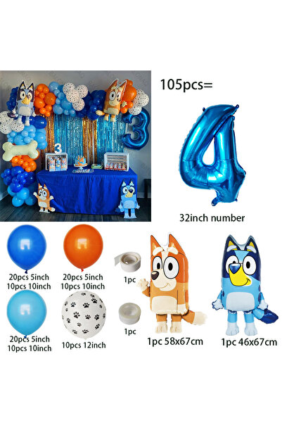 Choice8 مجموعة بالونات بلووي الكرتونية المتلألئة، 105 قطعة، كما في الصورة. با...