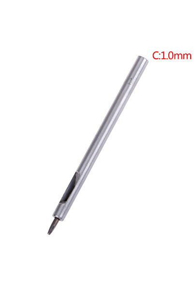 Choice1 أداة ثقب جلد لعمل حزام، مقاس 1.0 مم، 0.5-1.5 مم، أداة حفر مجوفة للجلد...