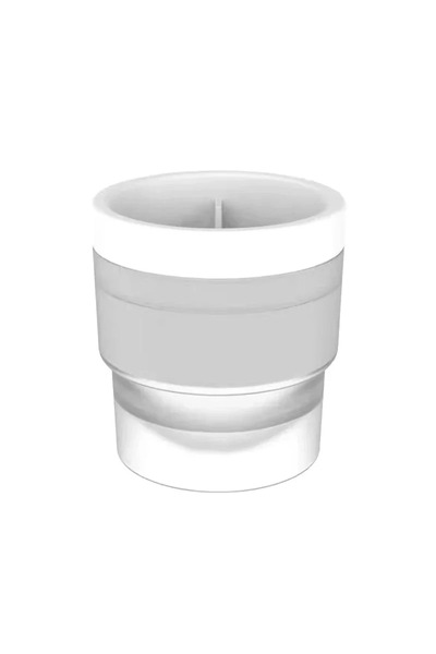 Choice قالب سيليكون أبيض دائري كبير لصنع الثلج، مناسب للمطاحن، من مستلزمات ال...