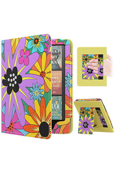 Choice9 جراب Campus Flowers لجهاز Kindle Paperwhite الجيل الثاني عشر 2024، غط...