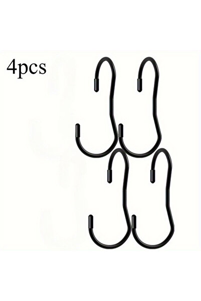 Choice ٤ قطع/مجموعة خطافات حقائب ملتوية شديدة التحمل على شكل حرف S، منظم حقائ...