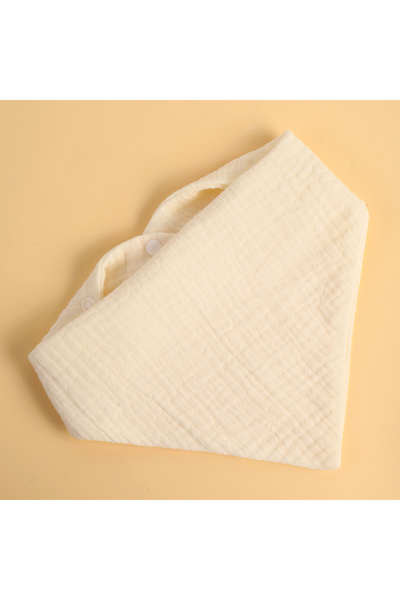 Choice5 One Size Beige INSULAR Infant Cotton Bibs Newborn Triangle Scarf Feed...