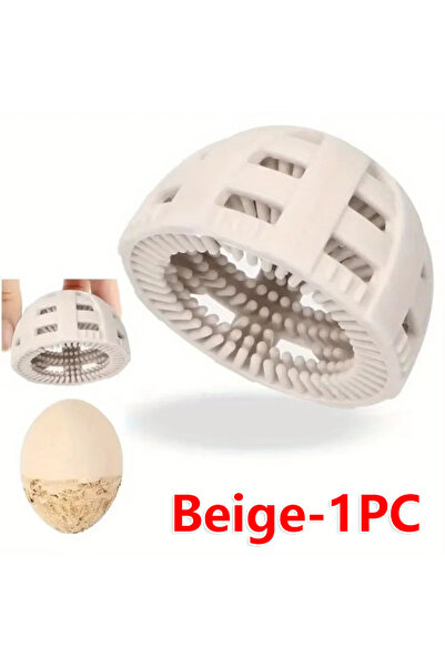 Choice11 فرشاة غسل البيض المصنوعة من السيليكون البيج - قطعة واحدة، أداة تنظيف...