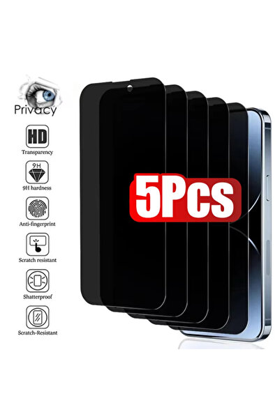 Choice19 iPhone17 Anti Peeping 5 Pieces 5Pcs Full Cover Anti Spy Screen Prote...
