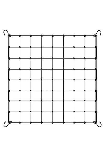 Choice Black 120x120cm ABS Hook Elastic Mesh Plant Net Adjustable Height Supp...