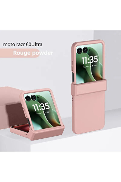 Choice41 غلاف هاتف موتورولا رازر 50 وردي اللون، مصنوع من البولي كربونات الصلب...