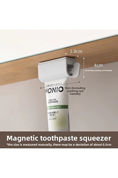 Choice مضخة معجون أسنان مغناطيسية، مشبك مغناطيسي لتثبيت معجون الأسنان على الح...