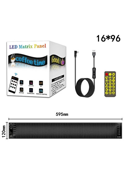 Choice3 16x96 LEDs 12x60CM LED Matrix Pixel Panel, Scrolling Bright Advertisi...