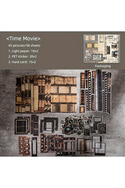 Choice مجموعة ملصقات ورقية مكونة من 90 قطعة، بتصاميم مستوحاة من الأفلام والحد...