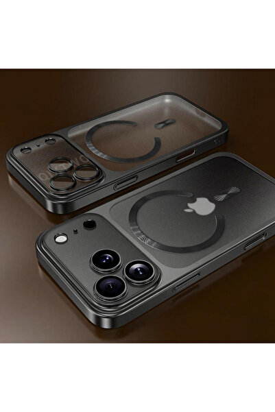 Choice3 جراب فاخر مطلي باللون الأسود غير لامع وشفاف مع شحن لاسلكي مغناطيسي له...