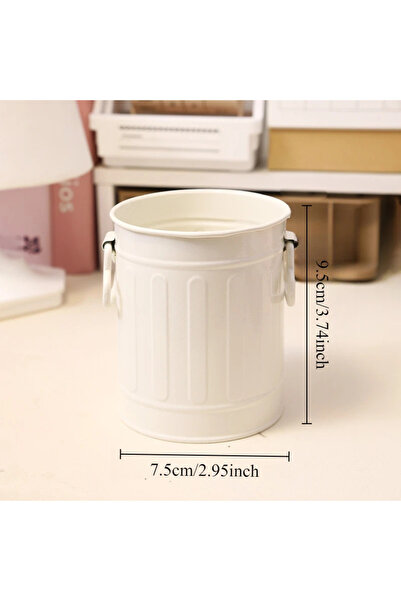 Choice white 1PC Desktop plastic large-capacity storage barrel makeup brush s...
