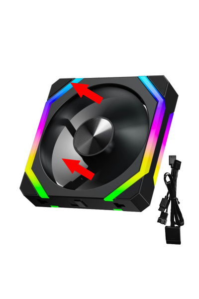 Choice3 5V ARGB As Shown 1 Black Reverse Fan JUMPEAK CS120 ARGB Cooling Fan 2...