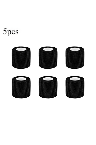 Choice 5pcs 5/10/15/20 Black Tattoo Grip Bandage Cover Wraps Tapes Nonwoven W...