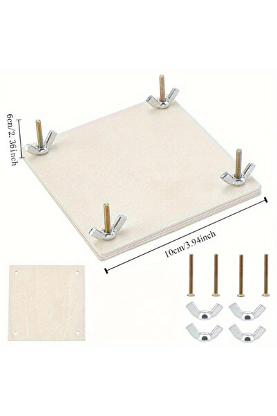 Choice مجموعة واحدة من مكبس الزهور الخشبي، مقاس 4x4 بوصة، لحفظ النباتات والأو...