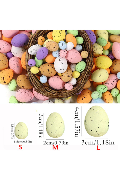 Choice5 50 قطعة أو 20/50 قطعة من بيض عيد الفصح الصغير المصنوع من الفوم، بيض ط...