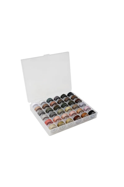 Choice3 علبة بكرات بلاستيكية D 36 مربعة مع بكرات ملفوفة مسبقًا، علبة بكرات خي...