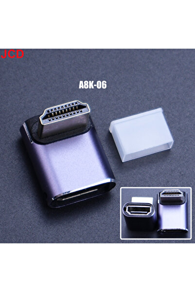 Choice19 محول HDMI 2.1 A8K-06 متوافق مع HDMI، بزاوية قائمة 90-270 درجة، ذكر إ...